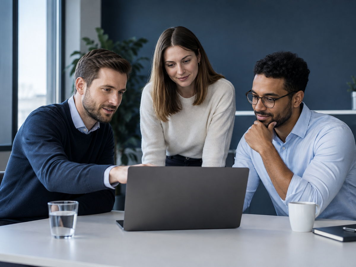 IT-Berater besprechen eine Softwarelösung